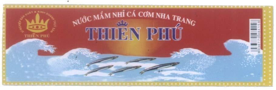 Mẫu nhãn hiệu Thiên Phú Nước Mắm Nhĩ Cá Cơm NHA TRANG