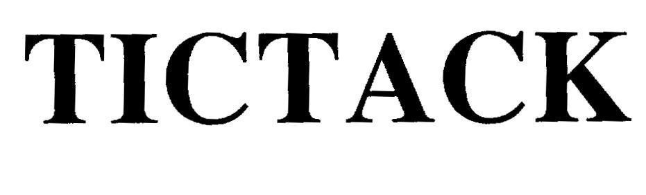 Mẫu nhãn hiệu TICTACK