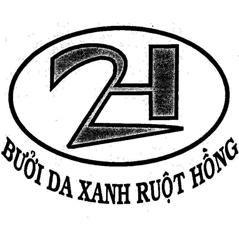 Mẫu nhãn hiệu 2 H Bưởi Da Xanh Ruột Hồng