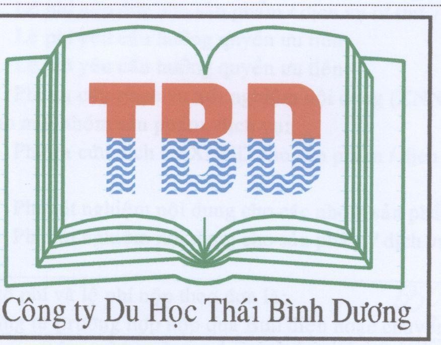 Mẫu nhãn hiệu TBD Công Ty Du Học Thái Bình Dương