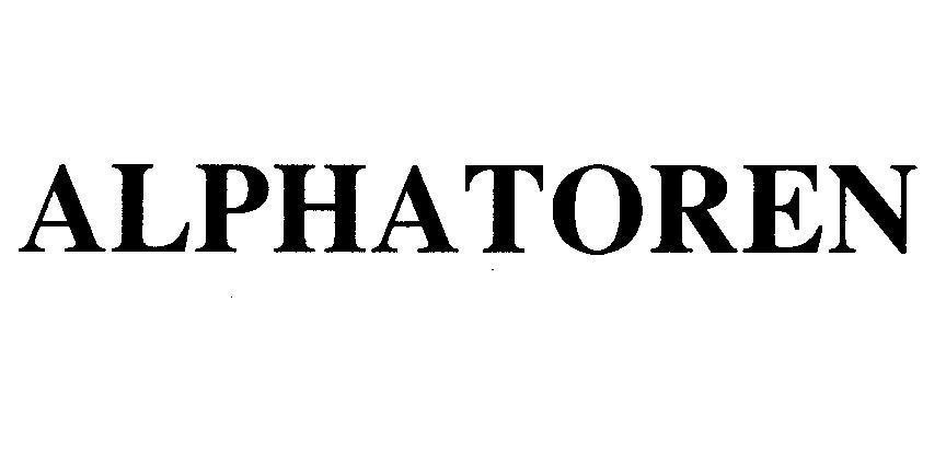 Mẫu nhãn hiệu ALPHATOREN