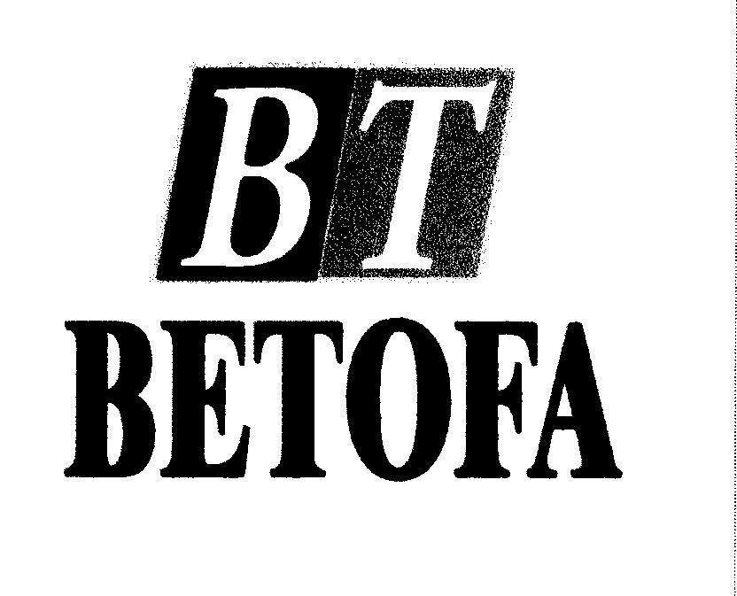 Mẫu nhãn hiệu BT BETOFA