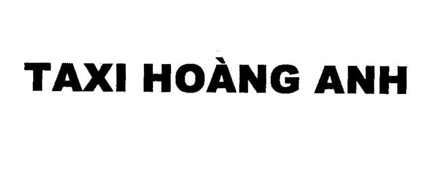 Mẫu nhãn hiệu TAXI Hoàng Anh