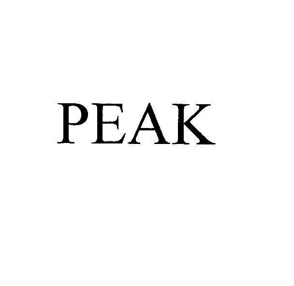 Mẫu nhãn hiệu PEAK