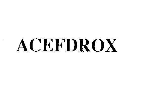 Mẫu nhãn hiệu ACEFDROX
