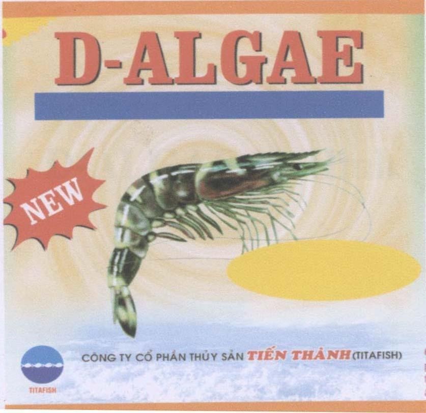 Mẫu nhãn hiệu D-ALGAE Công Ty Cổ Phần Thuỷ Sản Tiến Thành TITAFISH