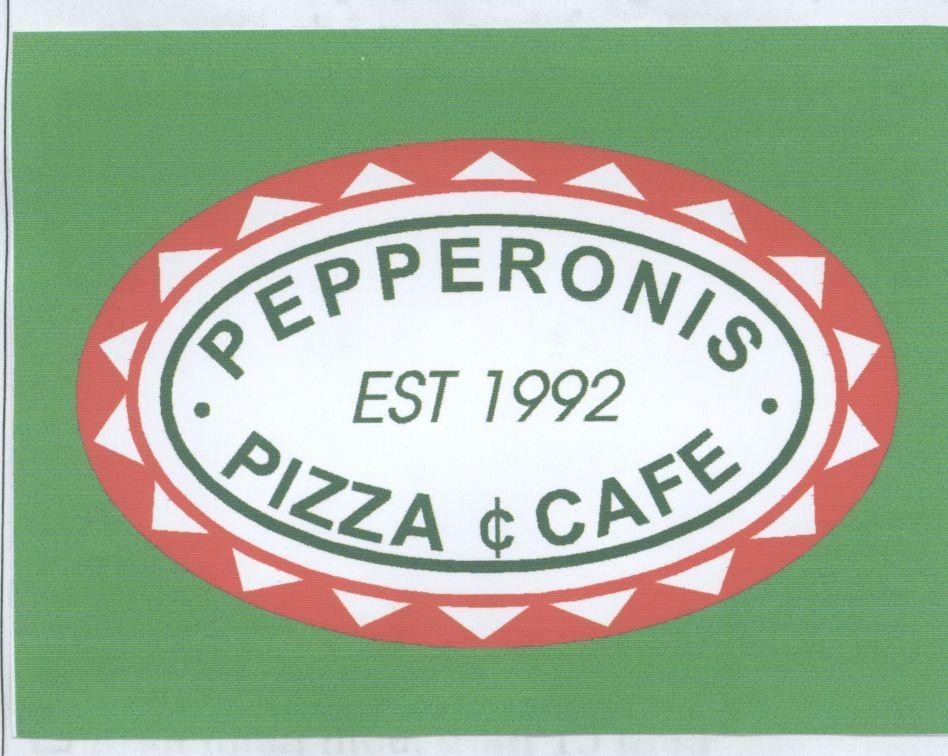 Mẫu nhãn hiệu PEPPERONIS EST 1992 PIZZA CAFE