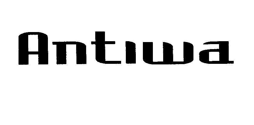 Mẫu nhãn hiệu ANTIWA