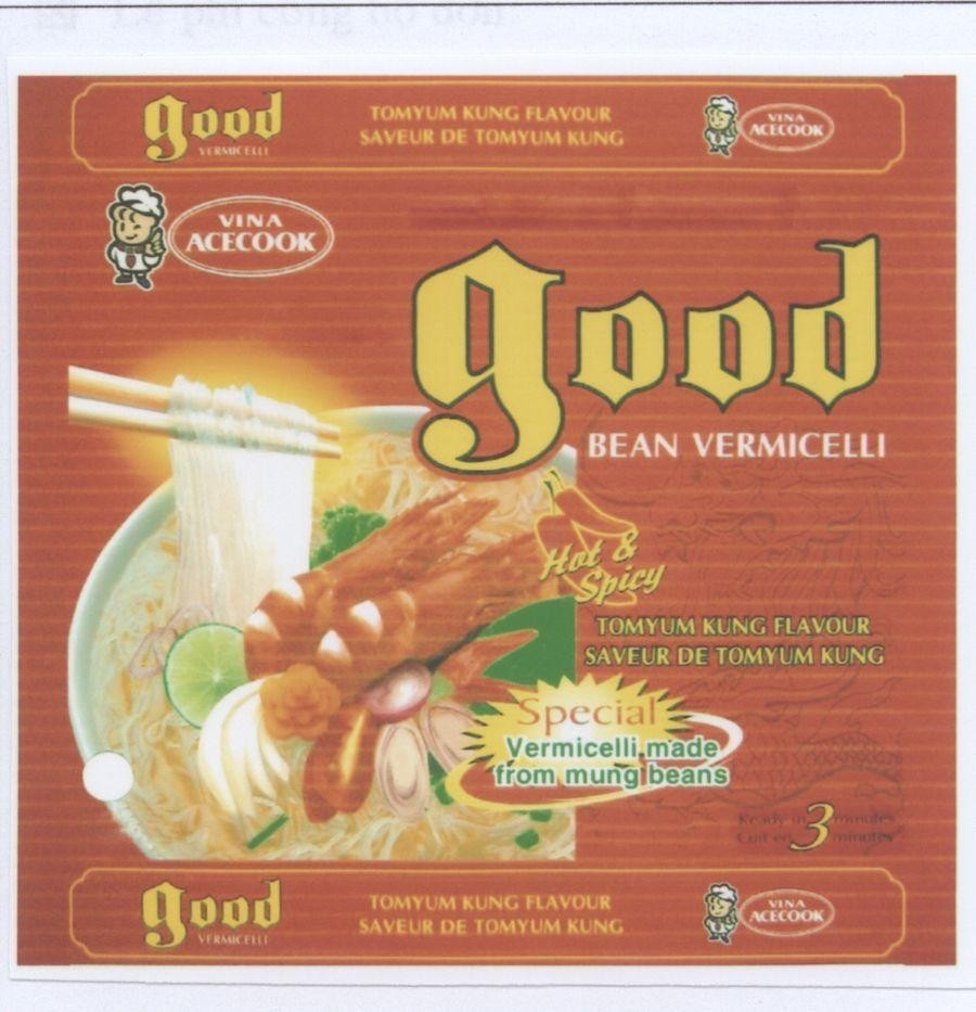 Mẫu nhãn hiệu GOOD VINA ACECOOK