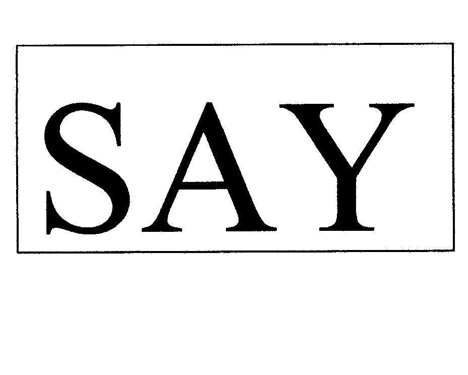 Mẫu nhãn hiệu SAY