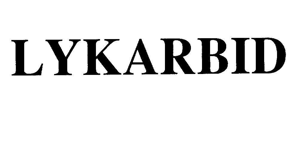Mẫu nhãn hiệu LYKARBID