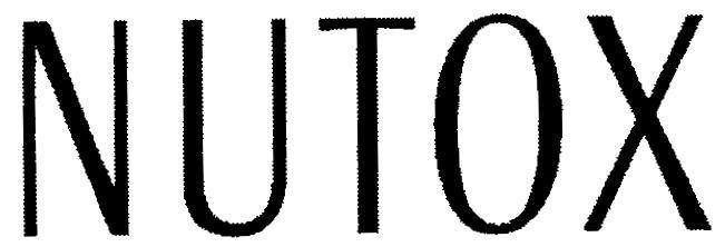 Mẫu nhãn hiệu NUTOX