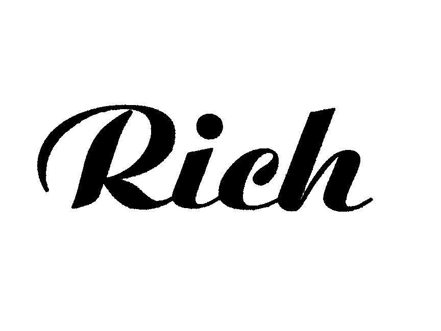 Mẫu nhãn hiệu RICH