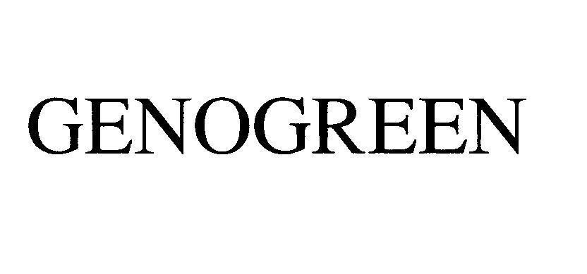 Mẫu nhãn hiệu GENOGREEN