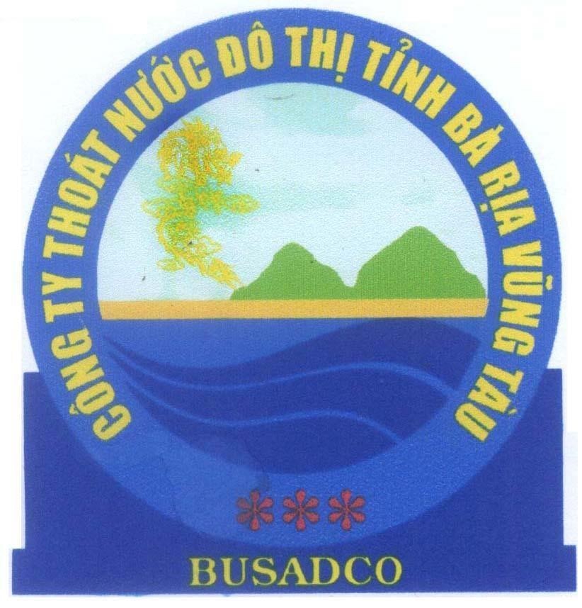 Mẫu nhãn hiệu BUSADCO Công ty thoát nước đô thị tỉnh Bà Rịa Vũng Tàu