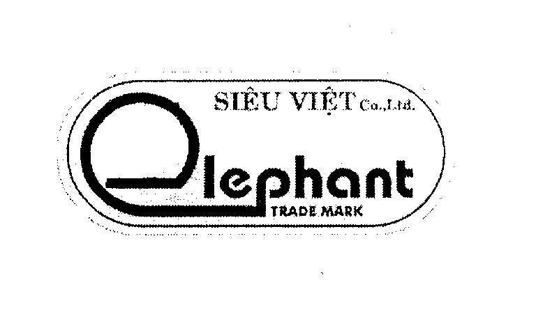 Mẫu nhãn hiệu SIEU VIET CO.,LTD ELEPHANT TRADE MARK
