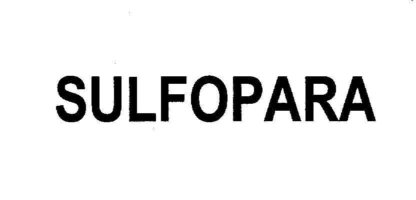 Mẫu nhãn hiệu SULFOPARA