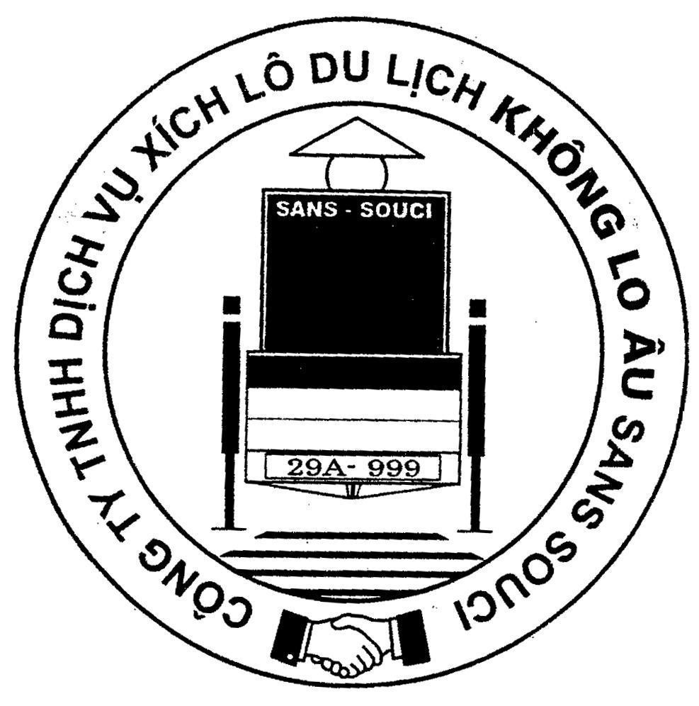 Mẫu nhãn hiệu SANS SOUCI Công ty TNHH Dịch vụ Xích lô Du lịch Không Lo Âu
