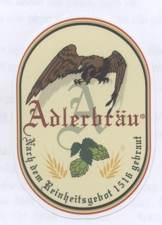 Mẫu nhãn hiệu A ADLERBRAU NACH DEM REINHEITSGEBOT 1516 GEBRAUT