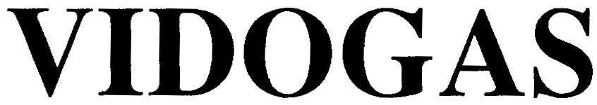 Mẫu nhãn hiệu VIDOGAS