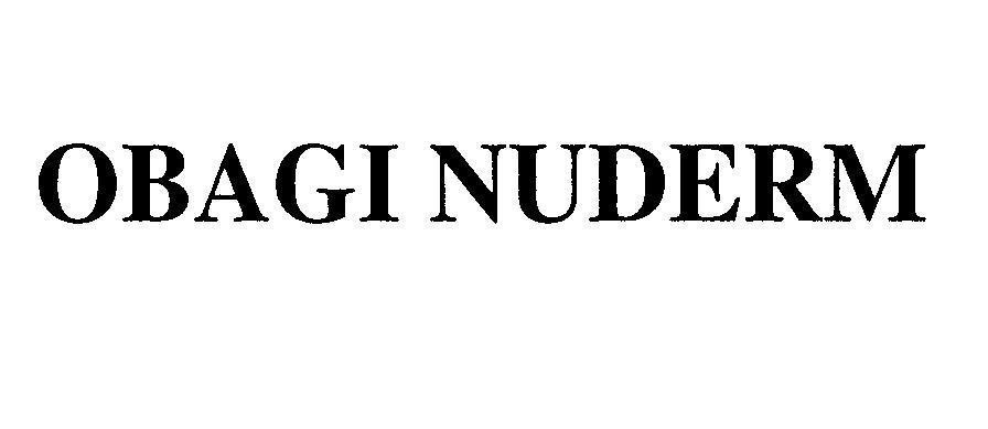 Mẫu nhãn hiệu OBAGI NUDERM