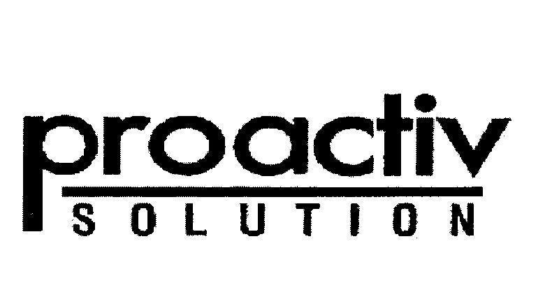 Mẫu nhãn hiệu PROACTIV SOLUTION