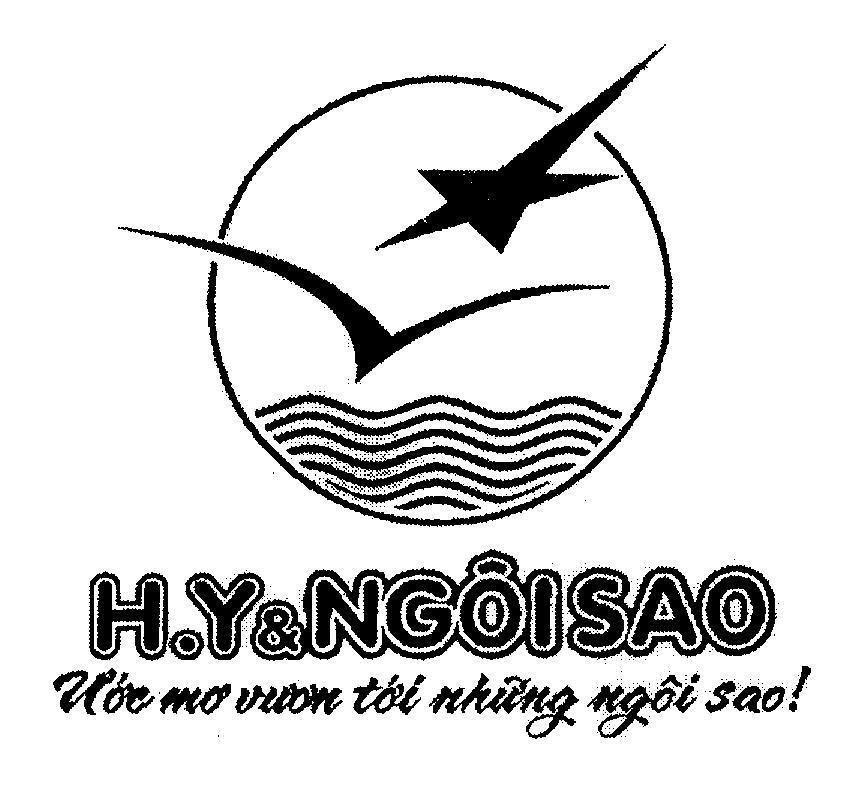 Mẫu nhãn hiệu H.Y & NGÔI SAO Ước mơ vươn tới những ngôi sao!
