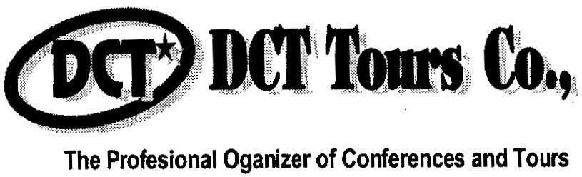Mẫu nhãn hiệu DCT TOURS CO.,THE PROFESIONAL OGANIZER OF CONFERENCES AND TOURS