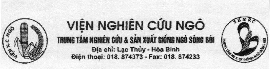 Mẫu nhãn hiệu SBMRC SÔNG BÔI