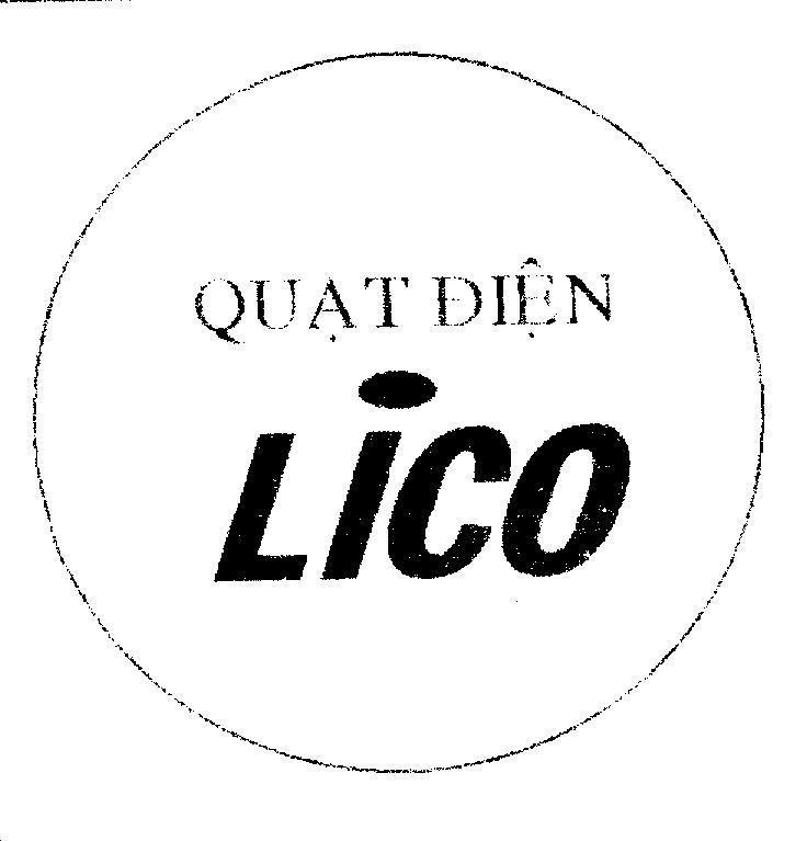 Mẫu nhãn hiệu Quạt điện LICO
