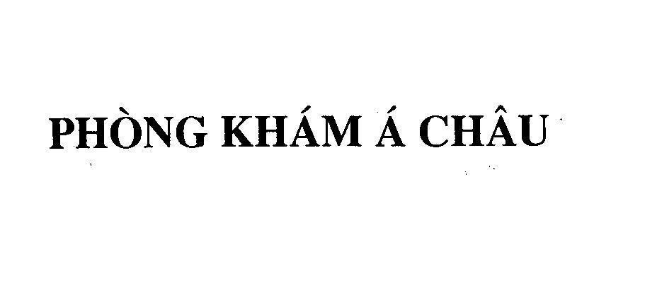 Mẫu nhãn hiệu Phòng khám á Châu