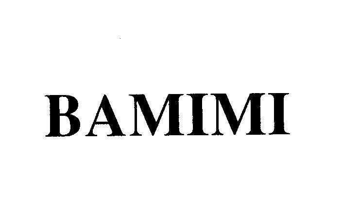 Mẫu nhãn hiệu BAMIMI
