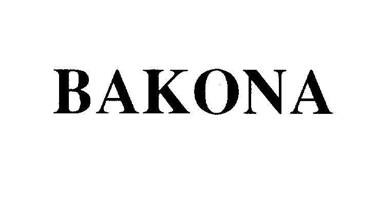 Mẫu nhãn hiệu BAKONA