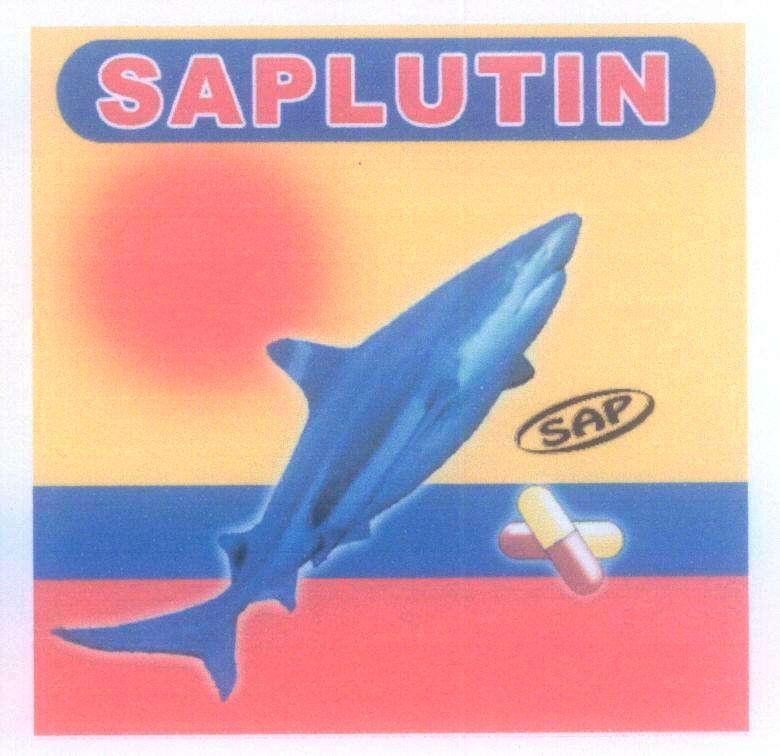 Mẫu nhãn hiệu SAPLUTIN SAP CTY DAU TU MIEN DONG XN DUOC PHAM 30