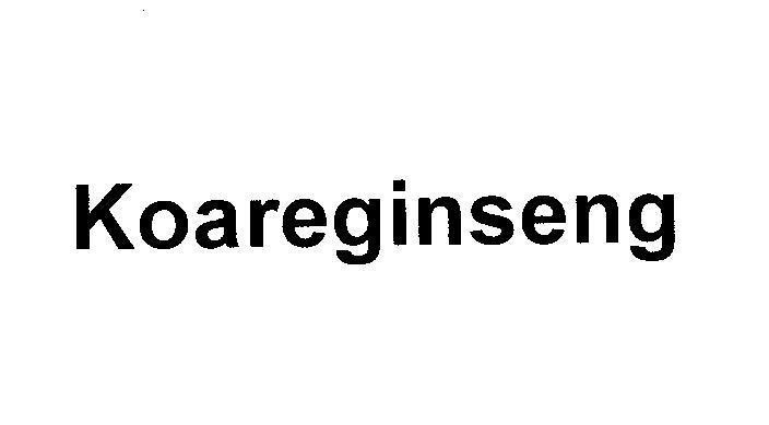 Mẫu nhãn hiệu KOAREGINSENG