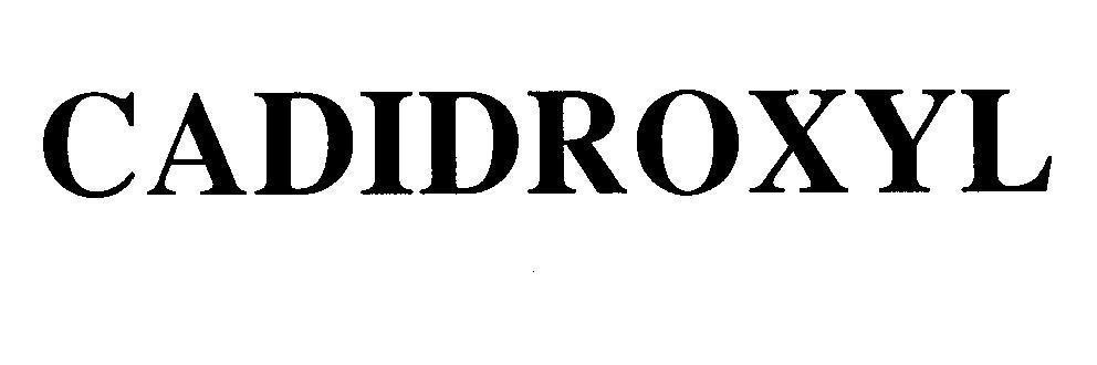 Mẫu nhãn hiệu CADIDROXYL