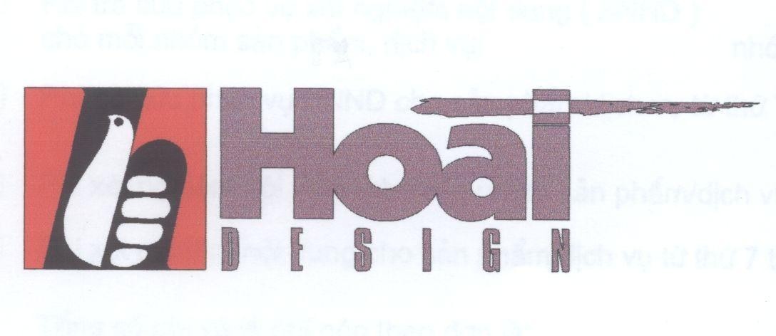 Mẫu nhãn hiệu h Hoài DESIGN