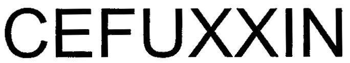 Mẫu nhãn hiệu CEFUXXIN