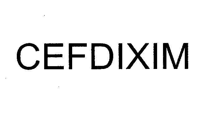 Mẫu nhãn hiệu CEFDIXIM