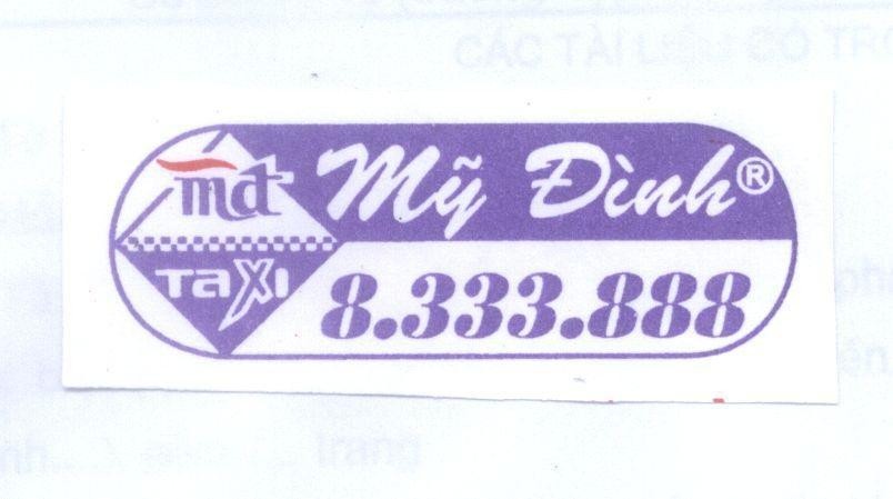 Mẫu nhãn hiệu mđ TAXI Mỹ Đình 8.333.888