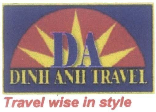 Mẫu nhãn hiệu DA DINH ANH TRAVEL Travel wise in style