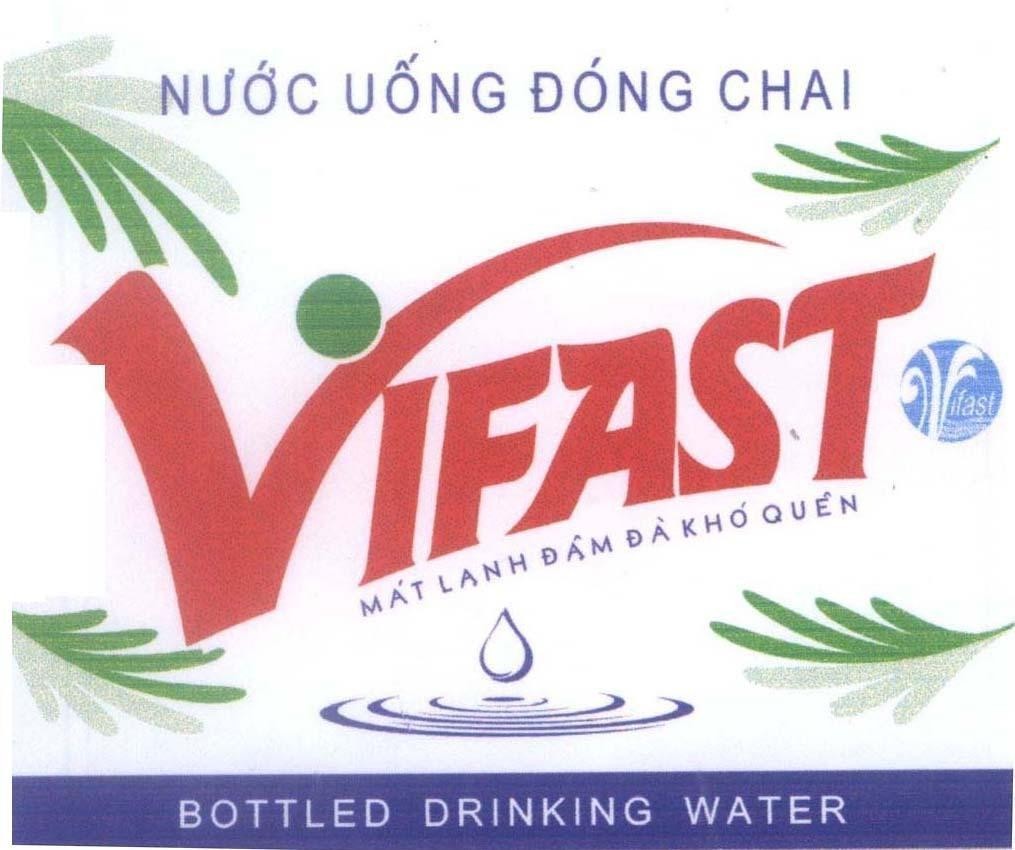 Mẫu nhãn hiệu V VIFAST Nước uống đóng chai