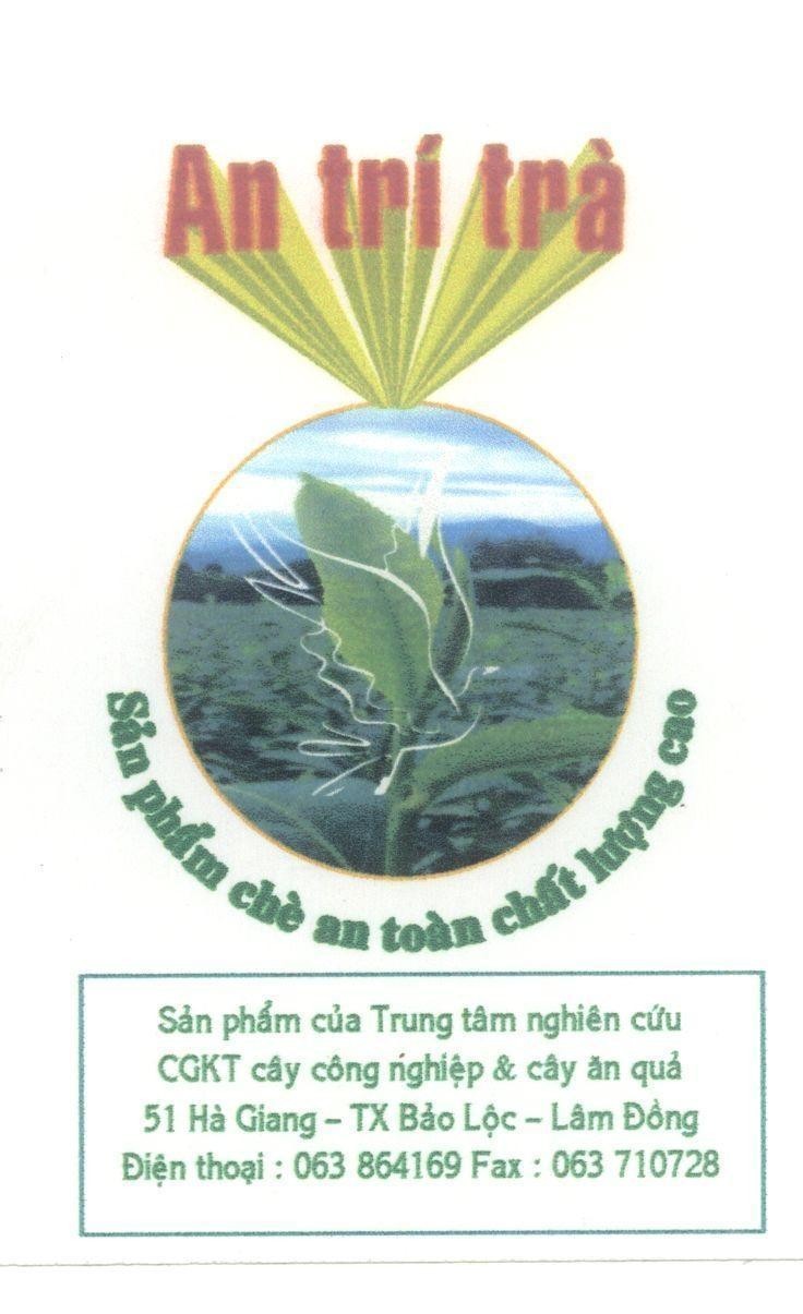 Mẫu nhãn hiệu An trí trà