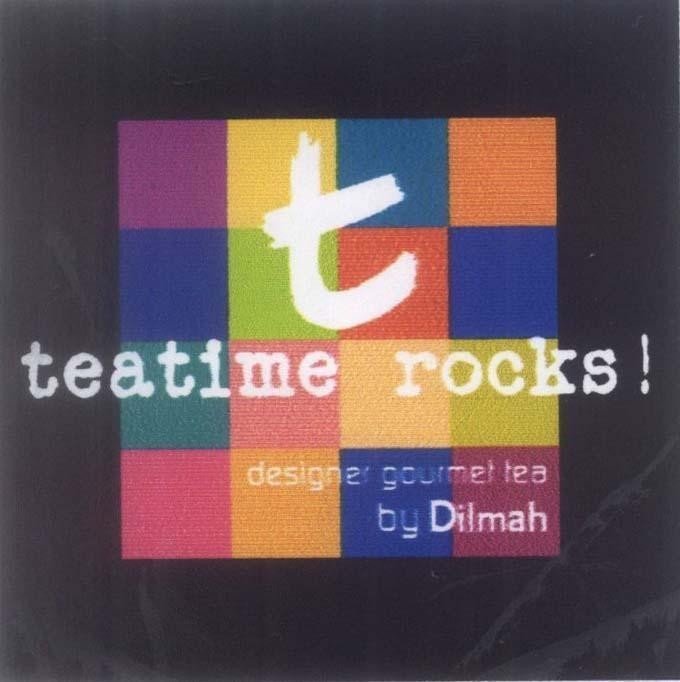 Mẫu nhãn hiệu t teatime rocks! designer gourmet tea by Dilmah