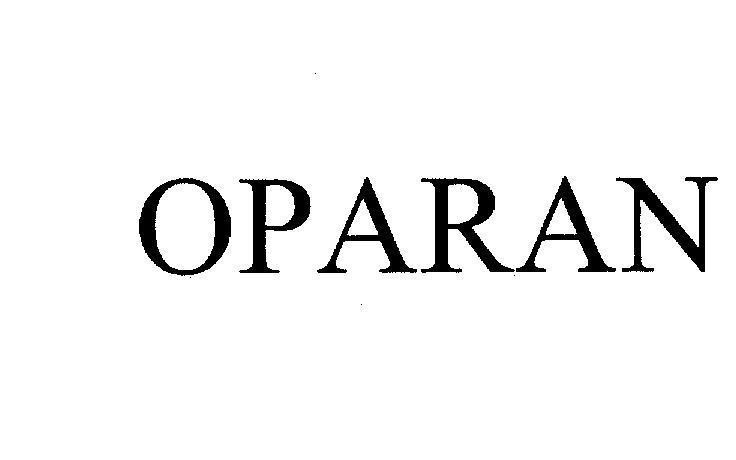 Mẫu nhãn hiệu OPARAN