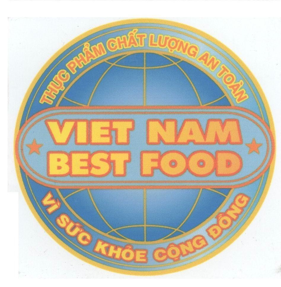 Mẫu nhãn hiệu VIET NAM BEST FOOD Thực phẩm chất lượng an toàn