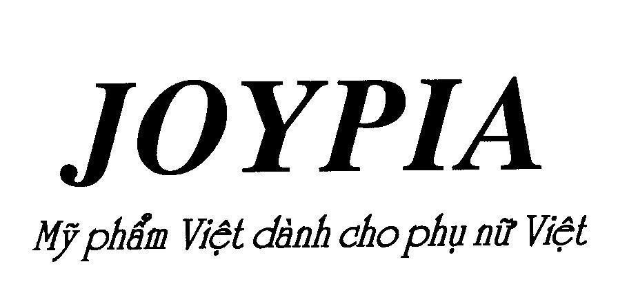 Mẫu nhãn hiệu JOYPIA Mỹ phẩm Việt dành cho phụ nữ Việt