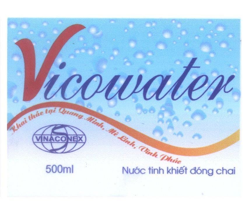 Mẫu nhãn hiệu S VINACONEX VICOWATER Khai thác tại Quang Minh Mê Linh Vĩnh Phúc