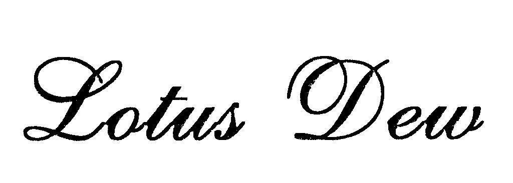 Mẫu nhãn hiệu LOTUS DEW