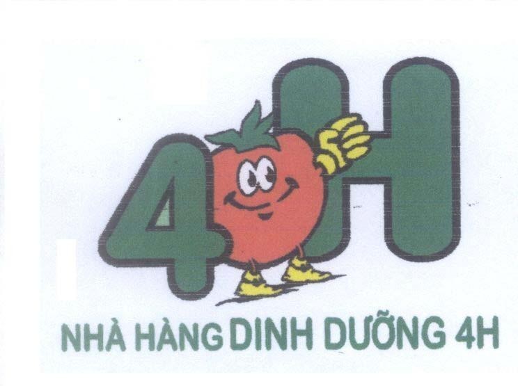 Mẫu nhãn hiệu 4H Nhà hàng dinh dưỡng